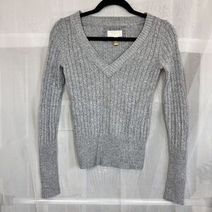 vintage y2k american eagle wool blend ribbed v neck sweater coquette prep